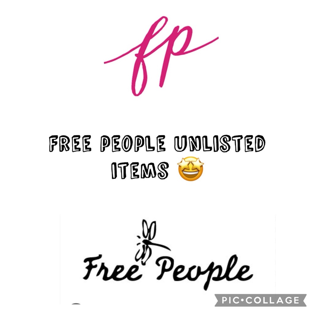 NWT/NWOT Free People unlisted items. Size will be shown during live.